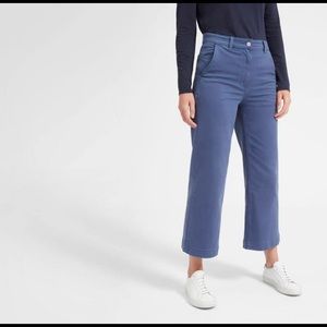 EVERLANE WIDE LEG CROP PANTS.